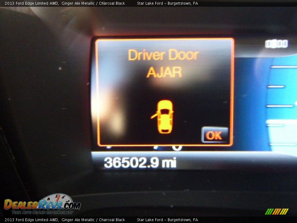 2013 Ford Edge Limited AWD Ginger Ale Metallic / Charcoal Black Photo #19