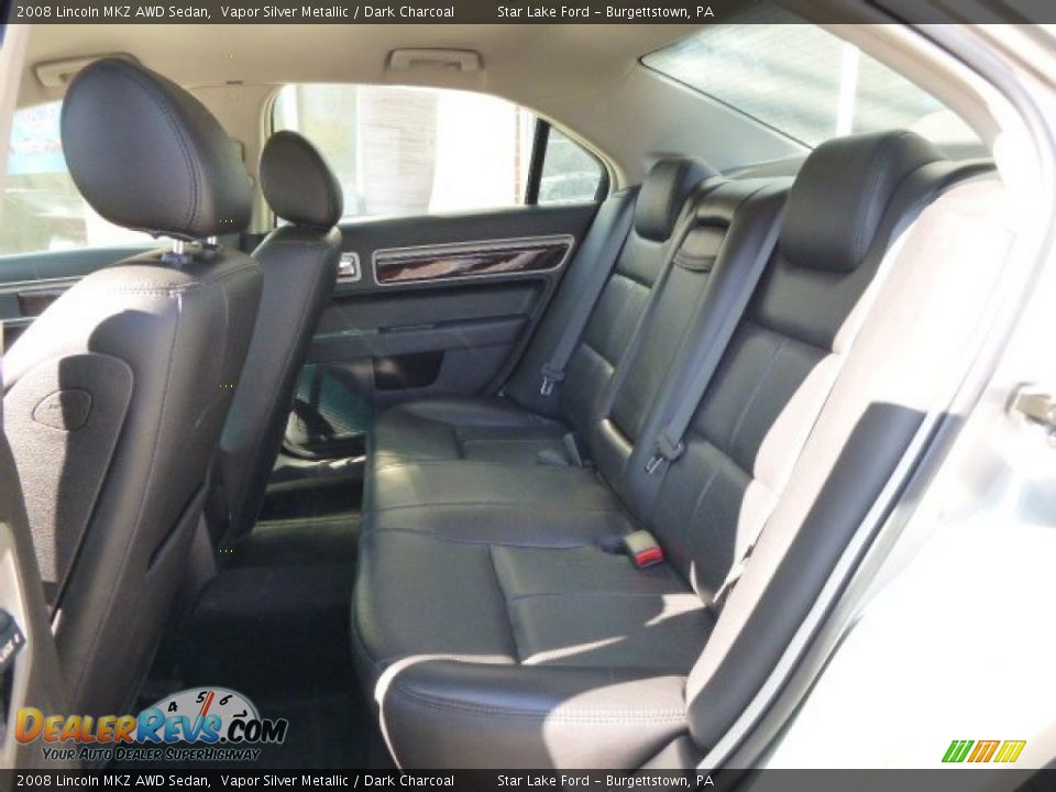 2008 Lincoln MKZ AWD Sedan Vapor Silver Metallic / Dark Charcoal Photo #11