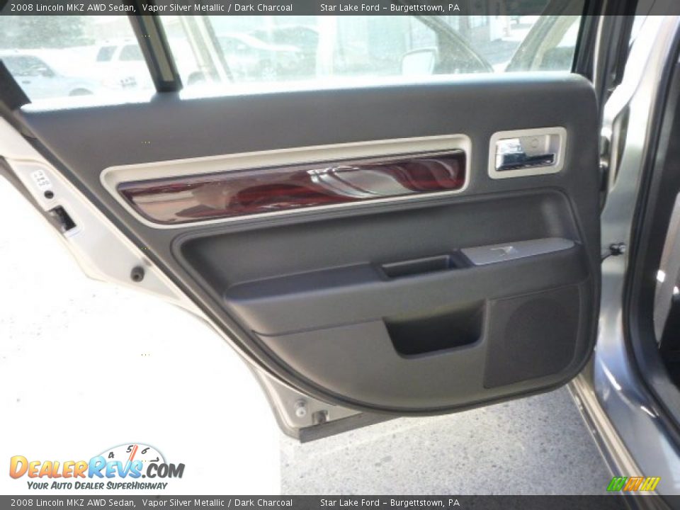 2008 Lincoln MKZ AWD Sedan Vapor Silver Metallic / Dark Charcoal Photo #12