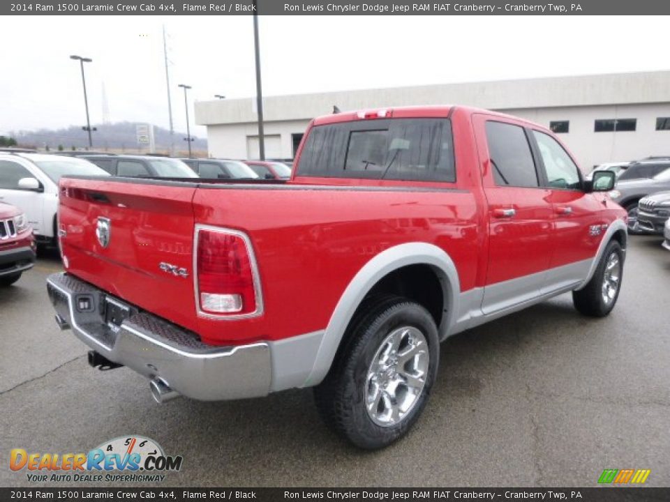 2014 Ram 1500 Laramie Crew Cab 4x4 Flame Red / Black Photo #6