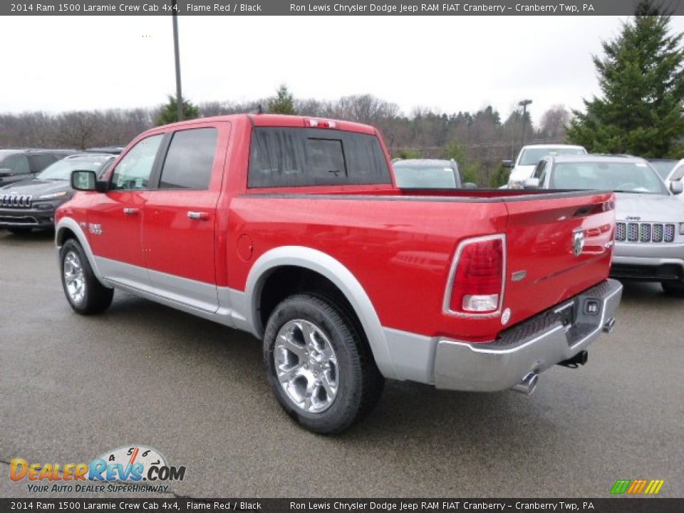 2014 Ram 1500 Laramie Crew Cab 4x4 Flame Red / Black Photo #8