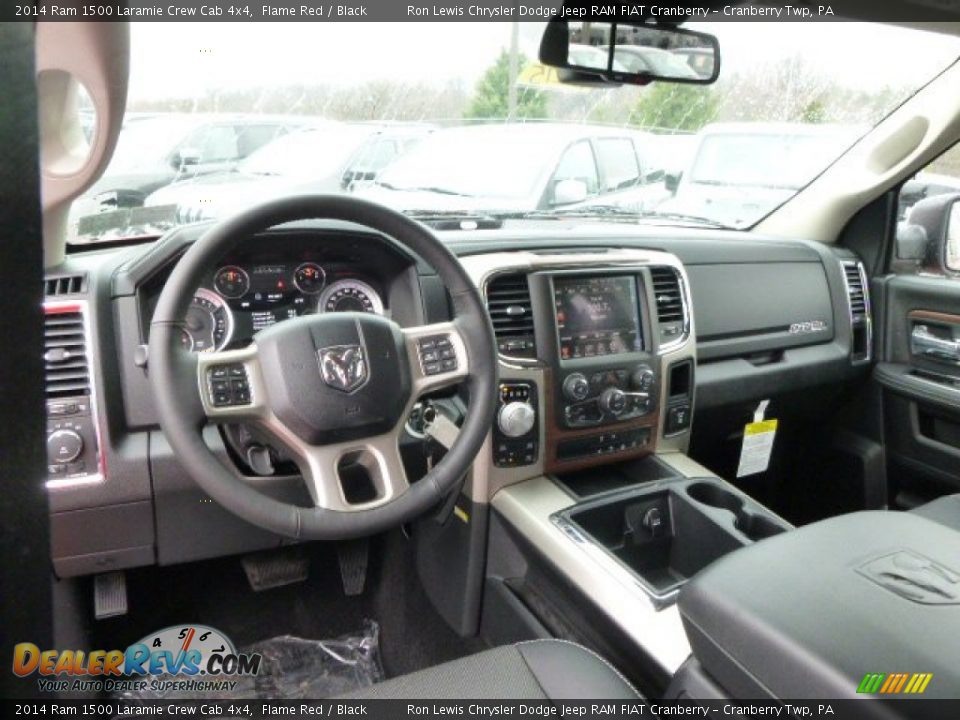2014 Ram 1500 Laramie Crew Cab 4x4 Flame Red / Black Photo #12