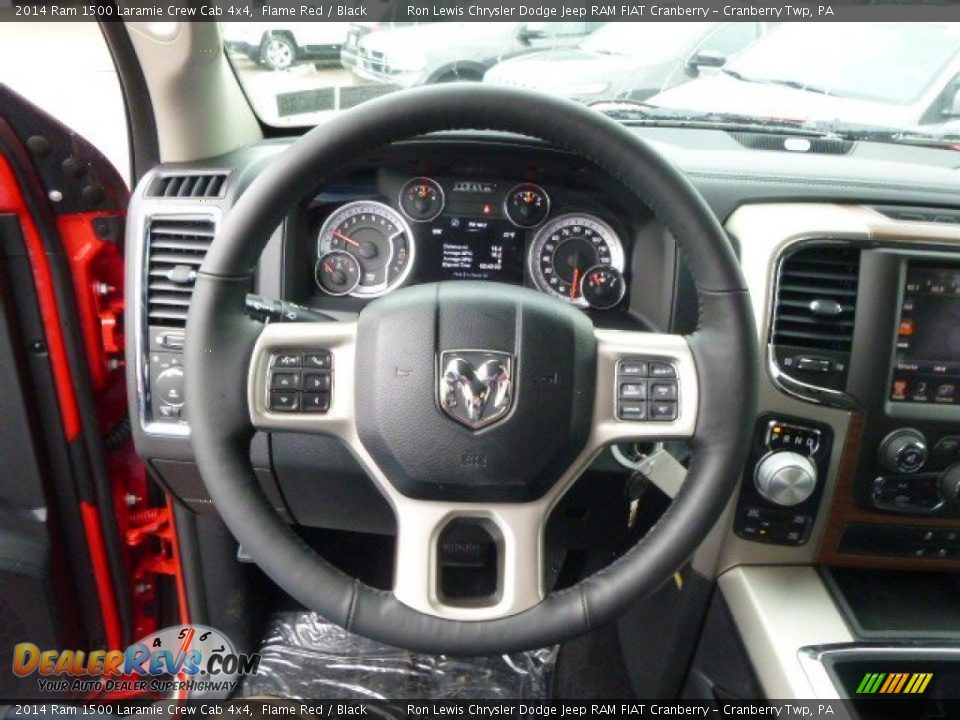 2014 Ram 1500 Laramie Crew Cab 4x4 Flame Red / Black Photo #19