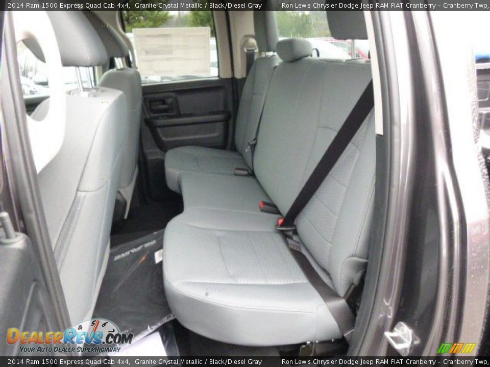 2014 Ram 1500 Express Quad Cab 4x4 Granite Crystal Metallic / Black/Diesel Gray Photo #12