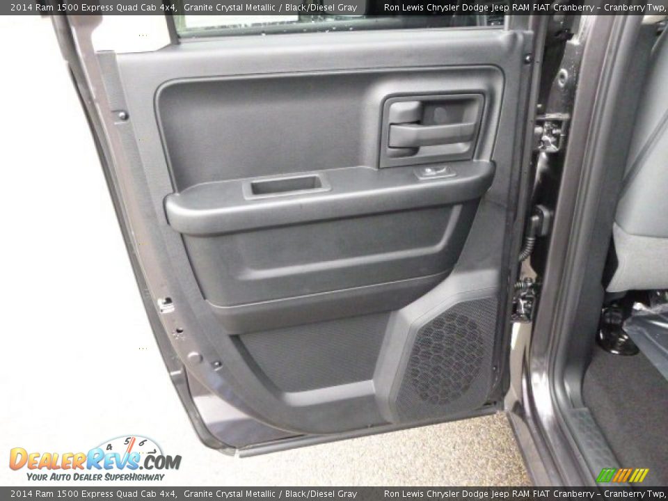 2014 Ram 1500 Express Quad Cab 4x4 Granite Crystal Metallic / Black/Diesel Gray Photo #13