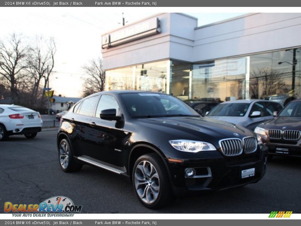 2014 BMW X6 xDrive50i Jet Black / Black Photo #1