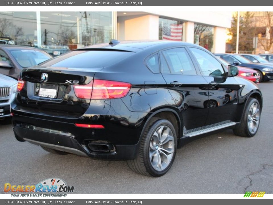 2014 BMW X6 xDrive50i Jet Black / Black Photo #3