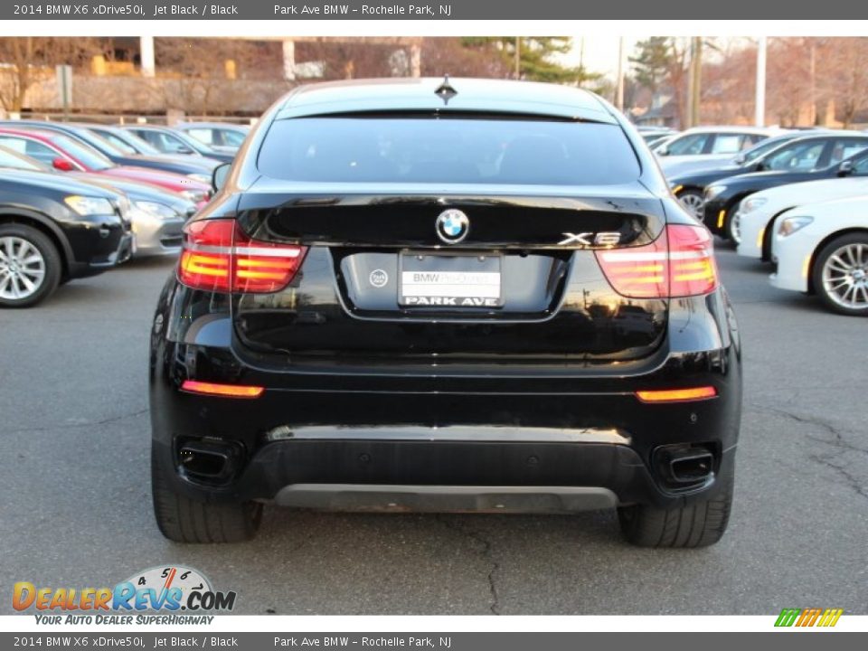 2014 BMW X6 xDrive50i Jet Black / Black Photo #4