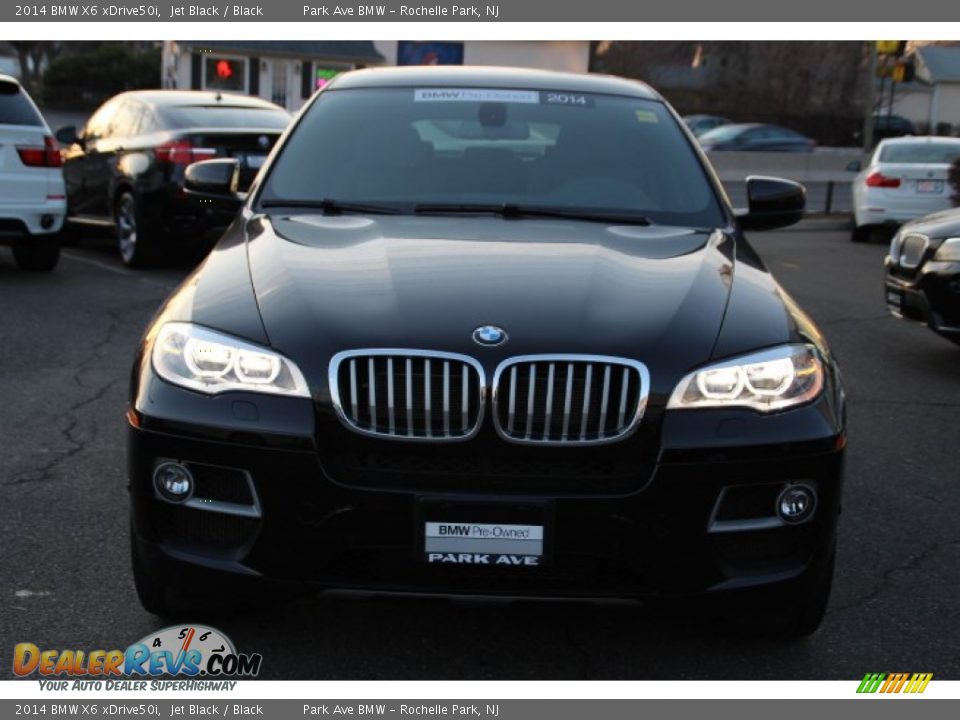 2014 BMW X6 xDrive50i Jet Black / Black Photo #8