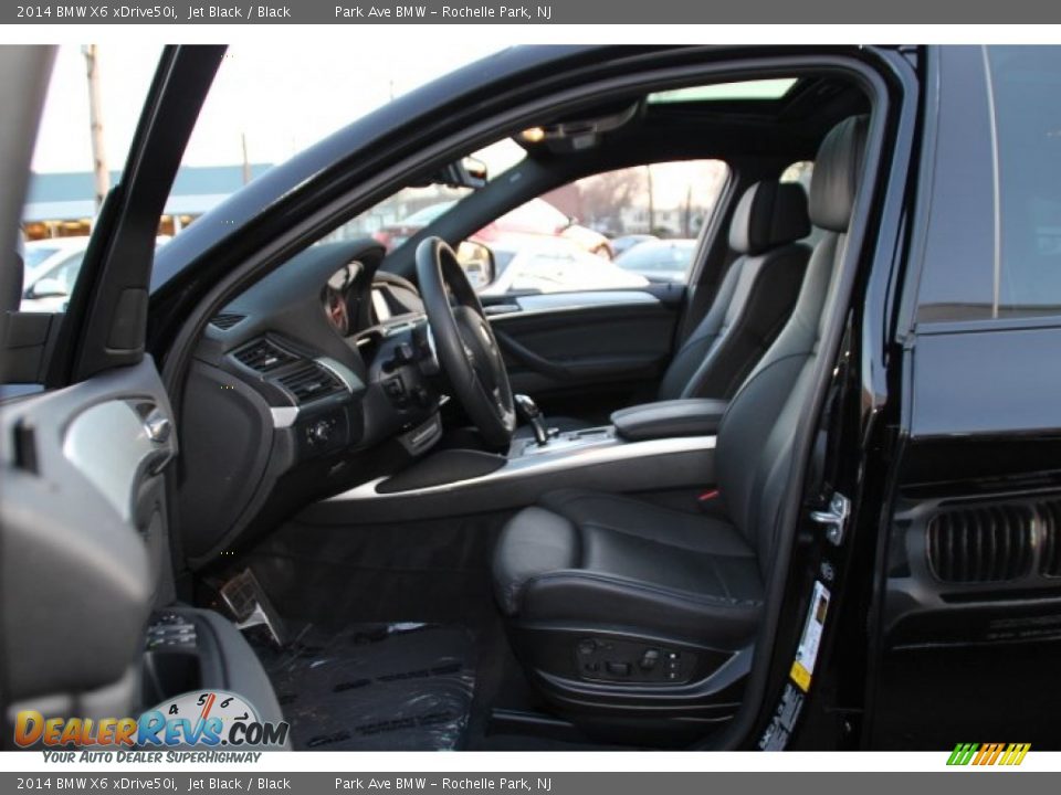 2014 BMW X6 xDrive50i Jet Black / Black Photo #11