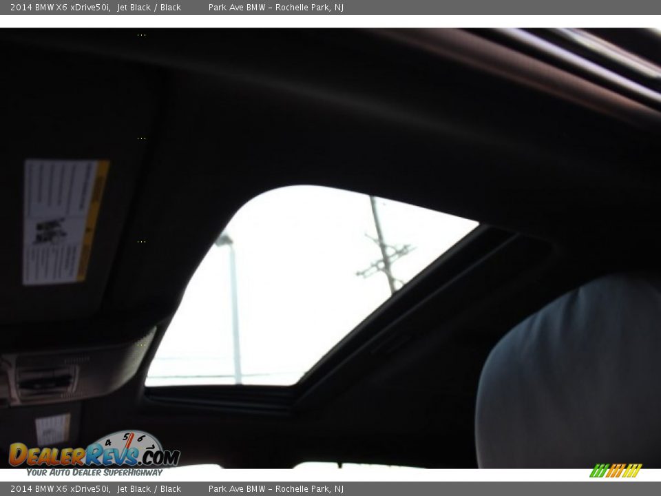 2014 BMW X6 xDrive50i Jet Black / Black Photo #20