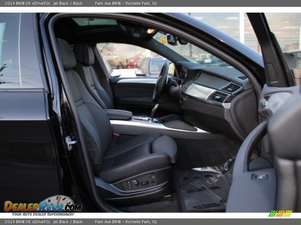 2014 BMW X6 xDrive50i Jet Black / Black Photo #27
