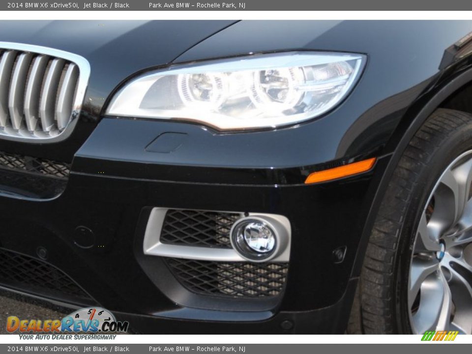 2014 BMW X6 xDrive50i Jet Black / Black Photo #30