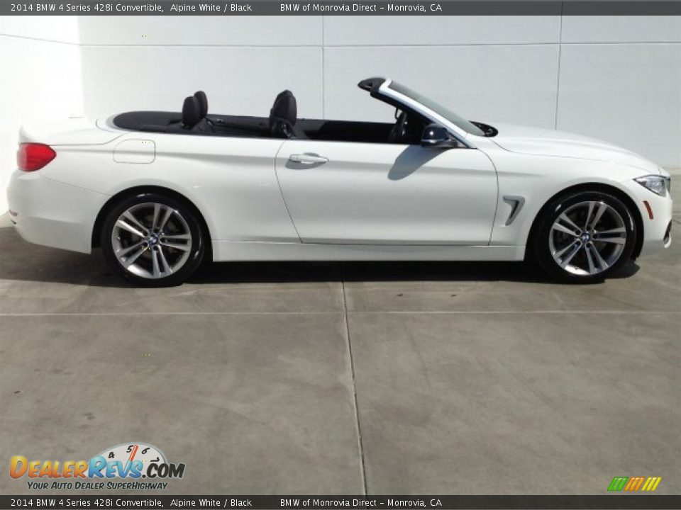 2014 BMW 4 Series 428i Convertible Alpine White / Black Photo #2