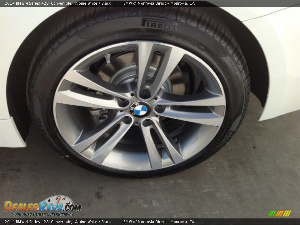 2014 BMW 4 Series 428i Convertible Alpine White / Black Photo #4