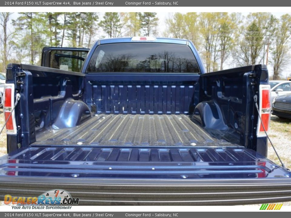 2014 Ford F150 XLT SuperCrew 4x4 Blue Jeans / Steel Grey Photo #9