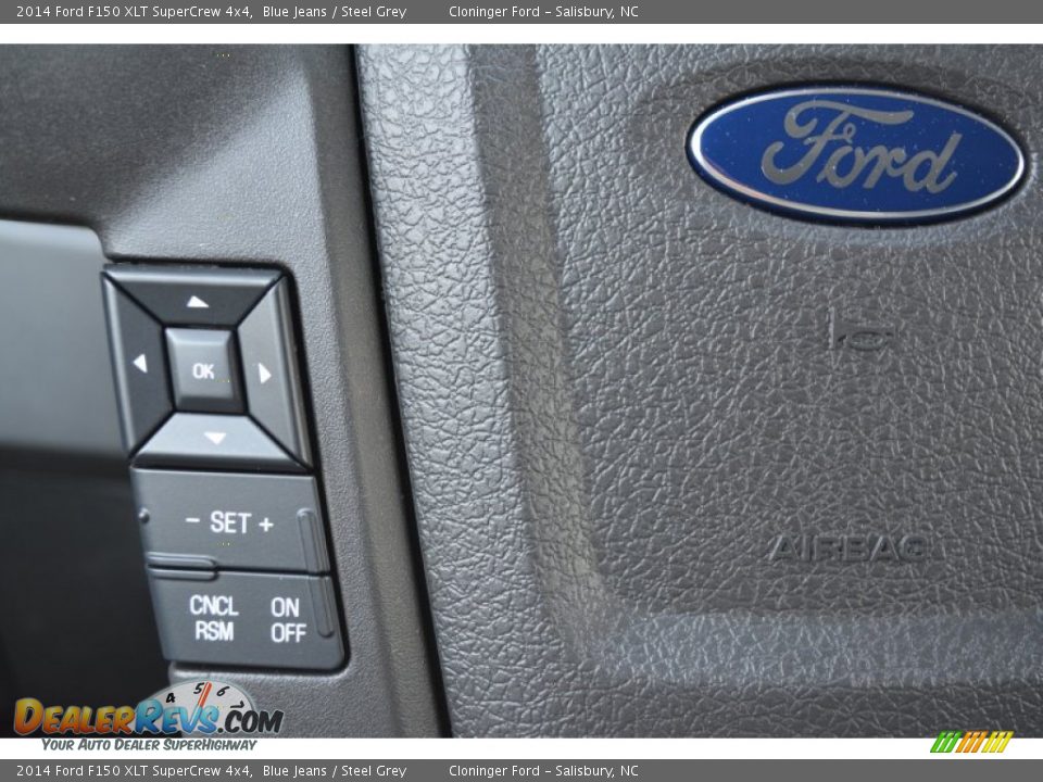 2014 Ford F150 XLT SuperCrew 4x4 Blue Jeans / Steel Grey Photo #15