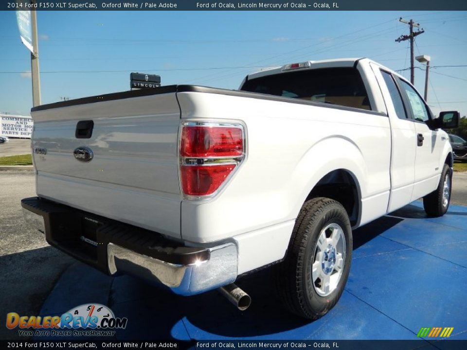 2014 Ford F150 XLT SuperCab Oxford White / Pale Adobe Photo #3