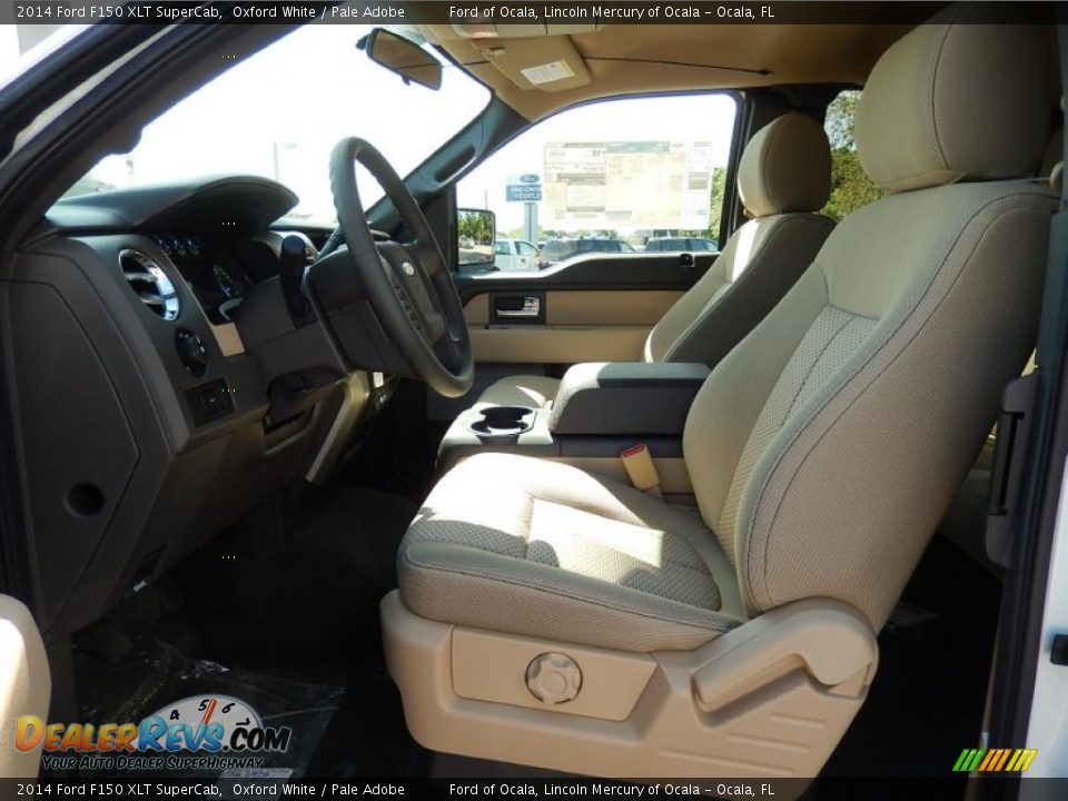 2014 Ford F150 XLT SuperCab Oxford White / Pale Adobe Photo #6