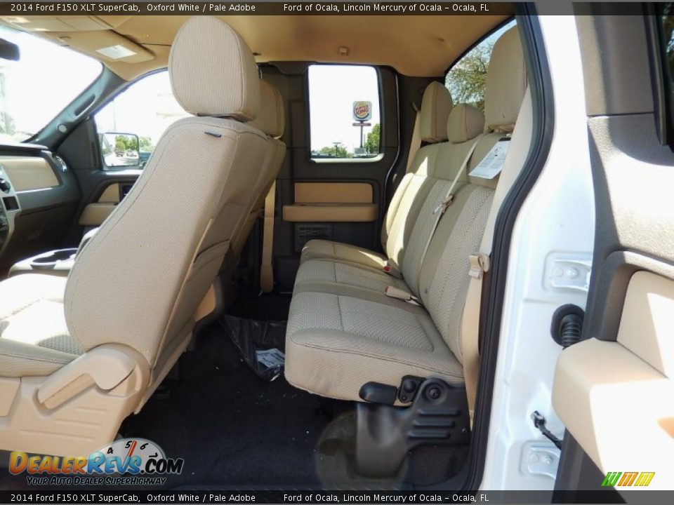 2014 Ford F150 XLT SuperCab Oxford White / Pale Adobe Photo #7