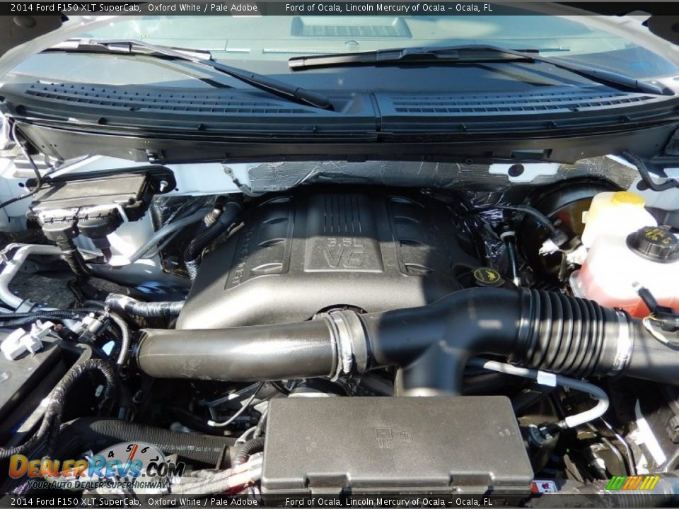 2014 Ford F150 XLT SuperCab Oxford White / Pale Adobe Photo #11