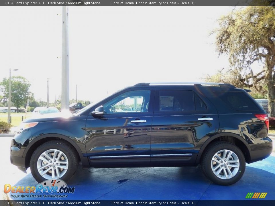 2014 Ford Explorer XLT Dark Side / Medium Light Stone Photo #2