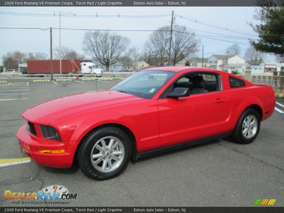 2006 Ford Mustang V6 Premium Coupe Torch Red / Light Graphite Photo #1