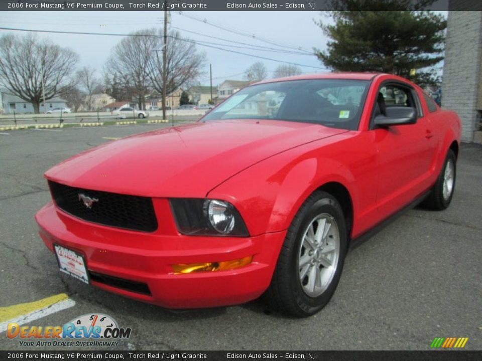2006 Ford Mustang V6 Premium Coupe Torch Red / Light Graphite Photo #2