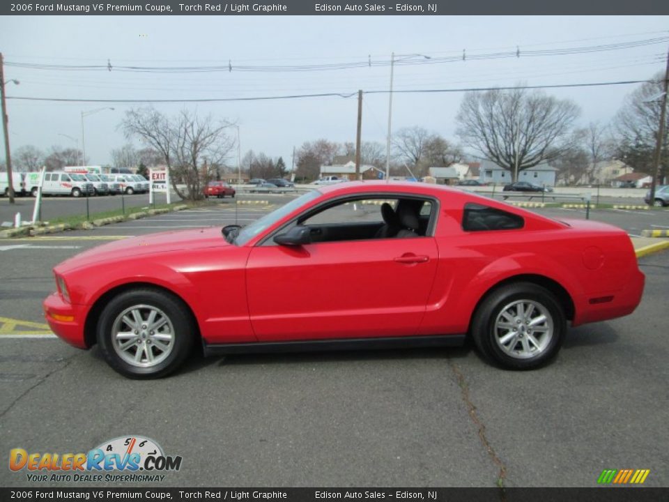 2006 Ford Mustang V6 Premium Coupe Torch Red / Light Graphite Photo #3
