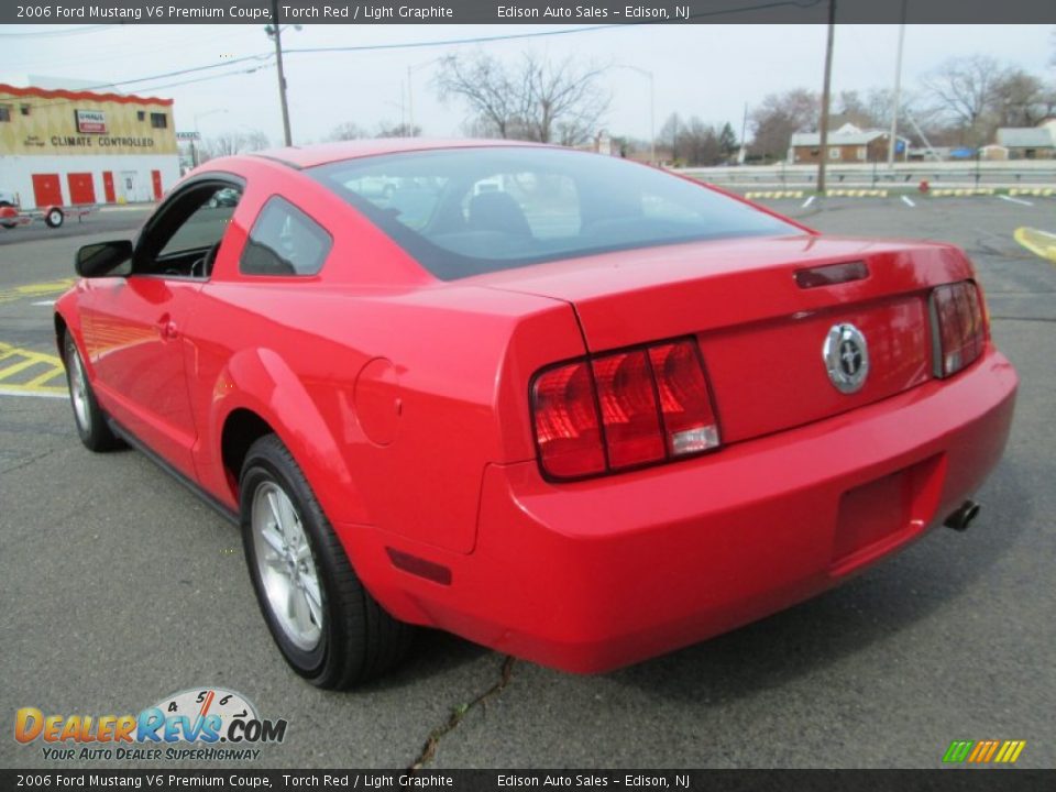 2006 Ford Mustang V6 Premium Coupe Torch Red / Light Graphite Photo #5