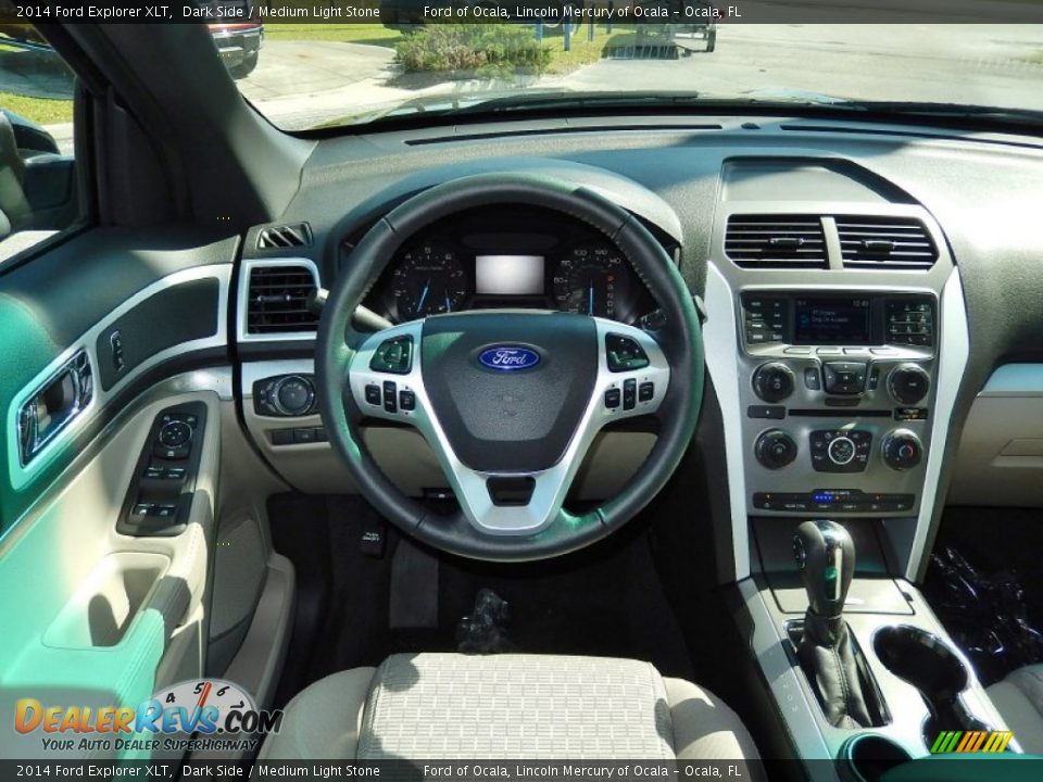 2014 Ford Explorer XLT Dark Side / Medium Light Stone Photo #9