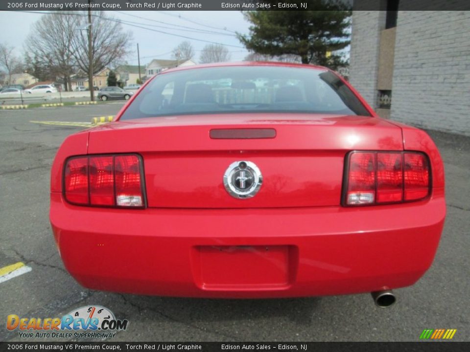 2006 Ford Mustang V6 Premium Coupe Torch Red / Light Graphite Photo #6