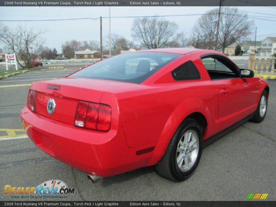2006 Ford Mustang V6 Premium Coupe Torch Red / Light Graphite Photo #7