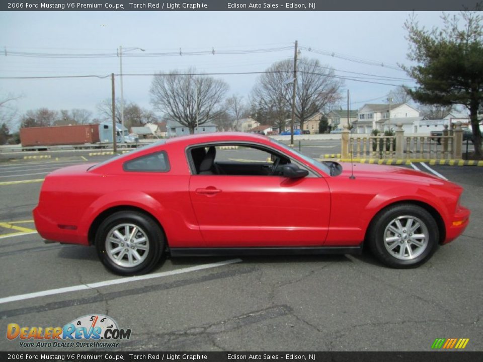 2006 Ford Mustang V6 Premium Coupe Torch Red / Light Graphite Photo #8