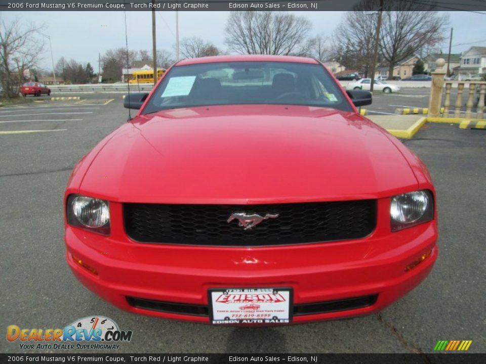 2006 Ford Mustang V6 Premium Coupe Torch Red / Light Graphite Photo #11