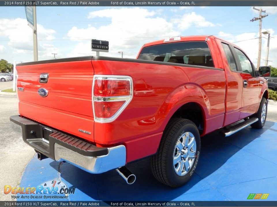 2014 Ford F150 XLT SuperCab Race Red / Pale Adobe Photo #3