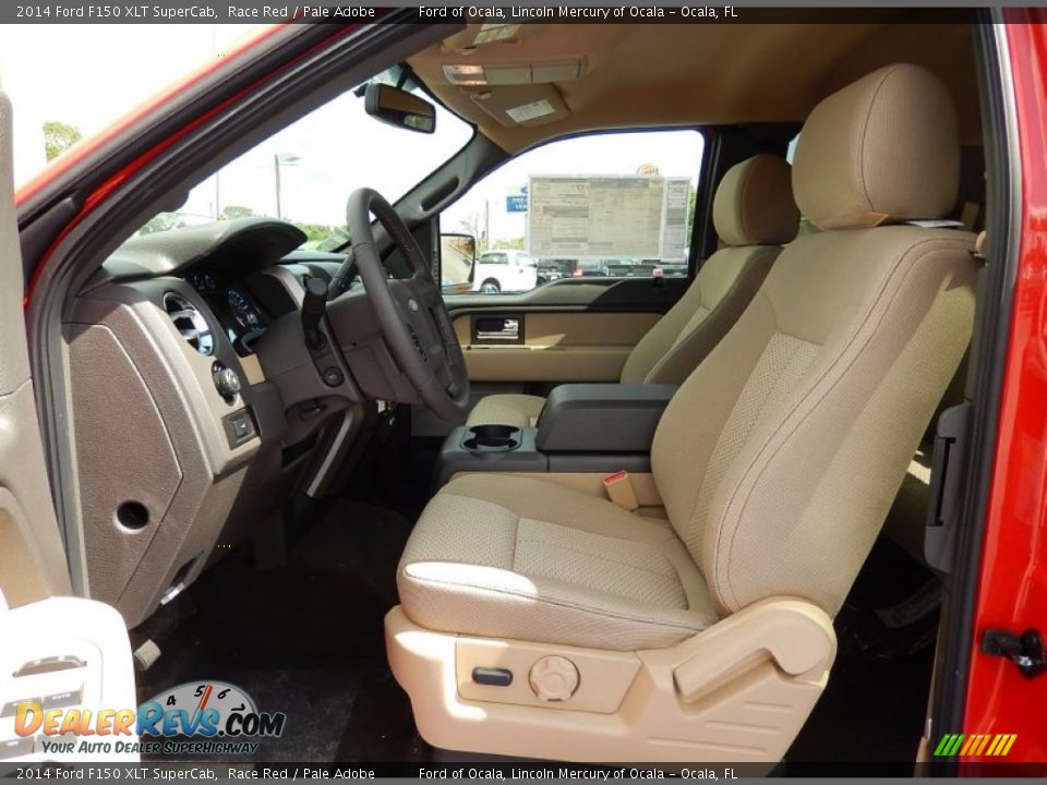 Pale Adobe Interior - 2014 Ford F150 XLT SuperCab Photo #6
