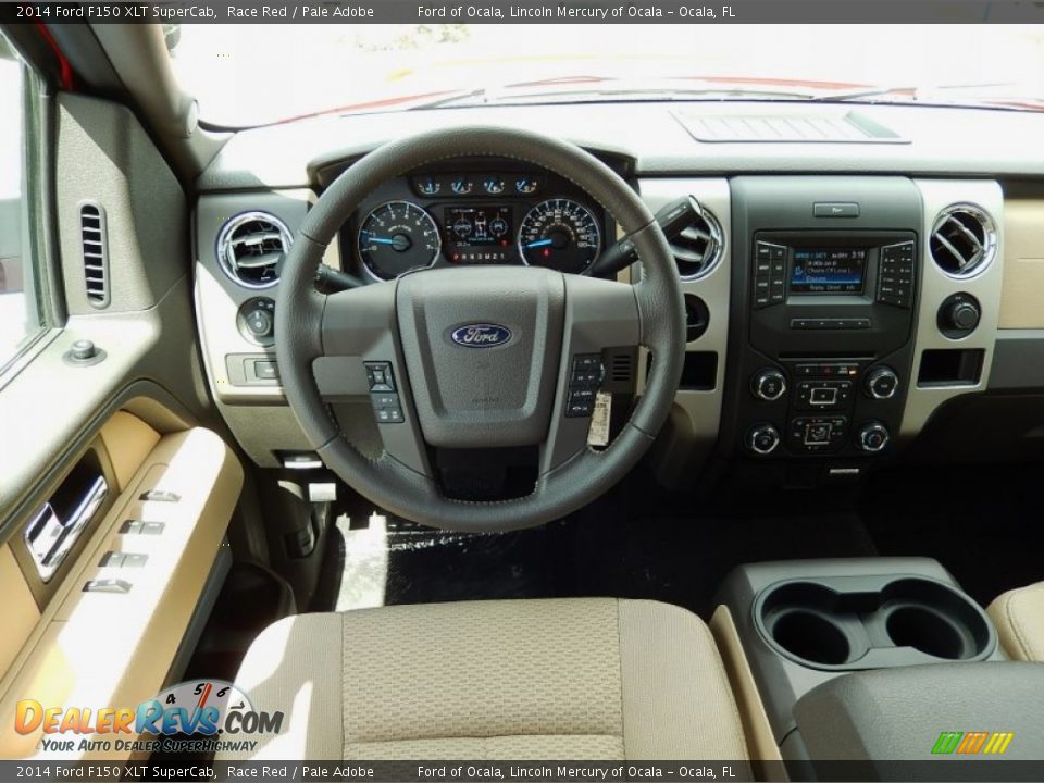 2014 Ford F150 XLT SuperCab Race Red / Pale Adobe Photo #8