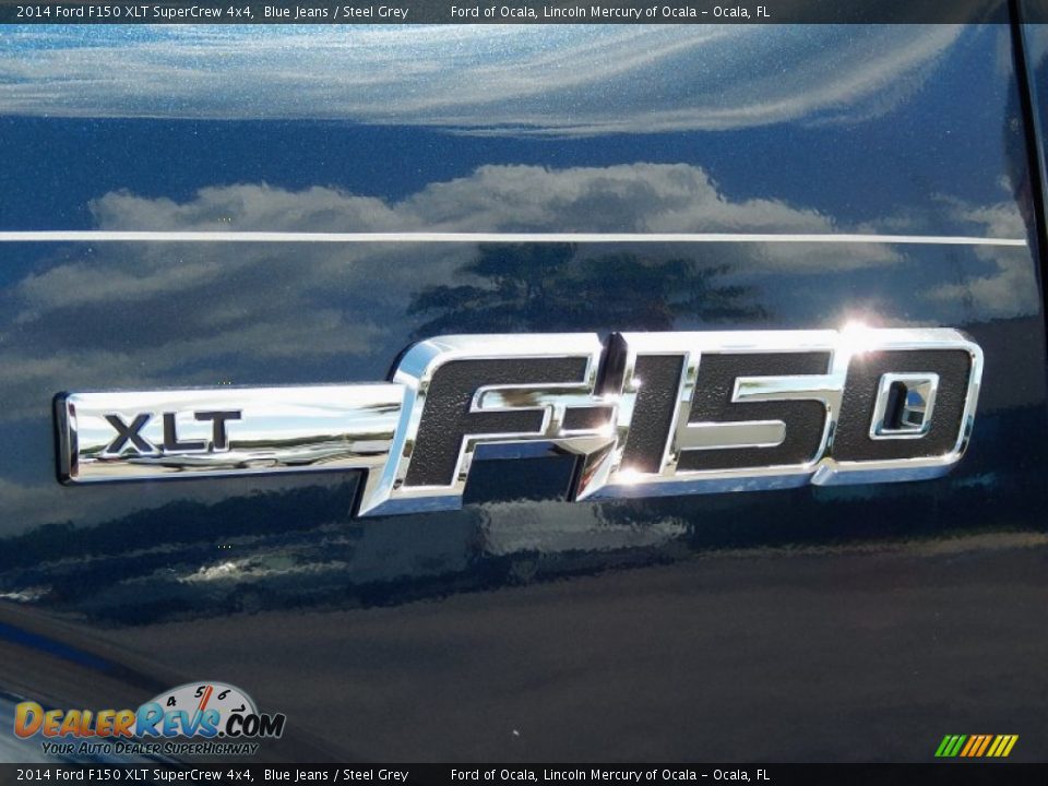 2014 Ford F150 XLT SuperCrew 4x4 Blue Jeans / Steel Grey Photo #5
