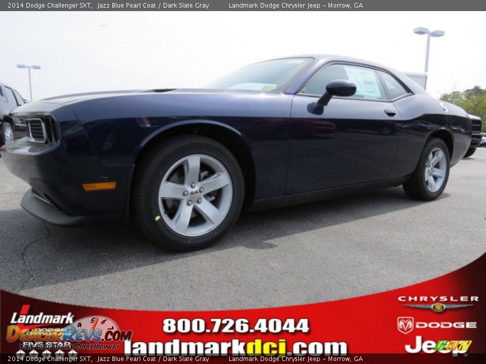 2014 Dodge Challenger SXT Jazz Blue Pearl Coat / Dark Slate Gray Photo #1