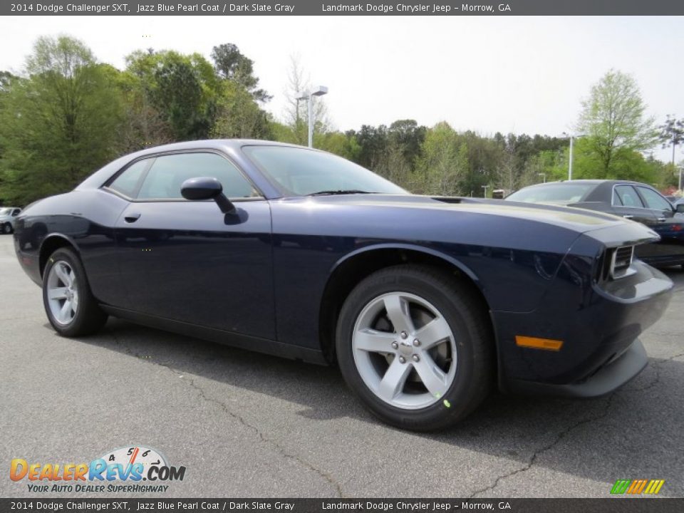 2014 Dodge Challenger SXT Jazz Blue Pearl Coat / Dark Slate Gray Photo #4