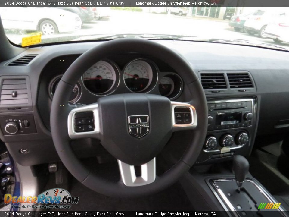 2014 Dodge Challenger SXT Jazz Blue Pearl Coat / Dark Slate Gray Photo #7