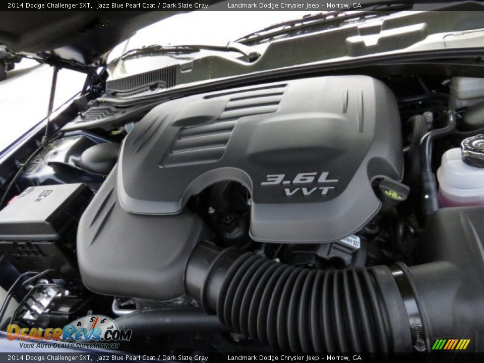 2014 Dodge Challenger SXT Jazz Blue Pearl Coat / Dark Slate Gray Photo #8