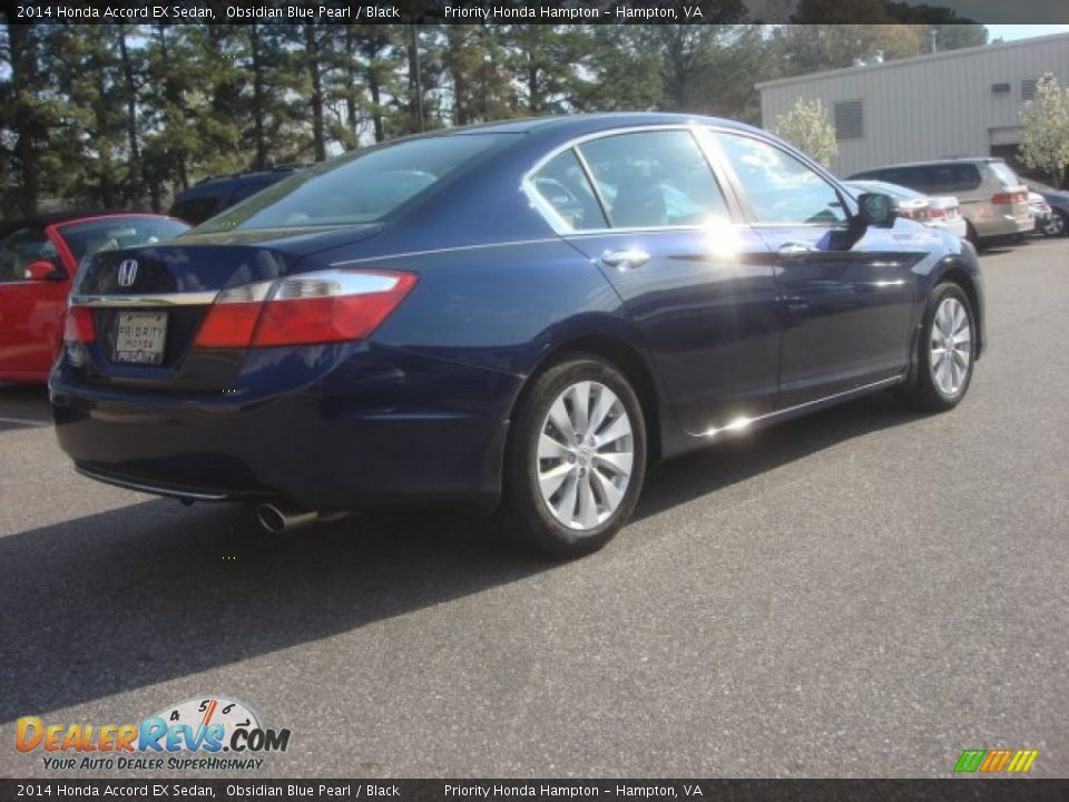 2014 Honda Accord EX Sedan Obsidian Blue Pearl / Black Photo #3