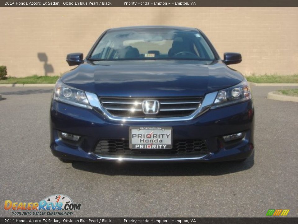 2014 Honda Accord EX Sedan Obsidian Blue Pearl / Black Photo #7