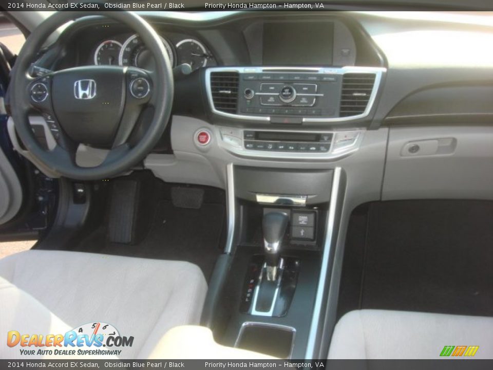 2014 Honda Accord EX Sedan Obsidian Blue Pearl / Black Photo #12