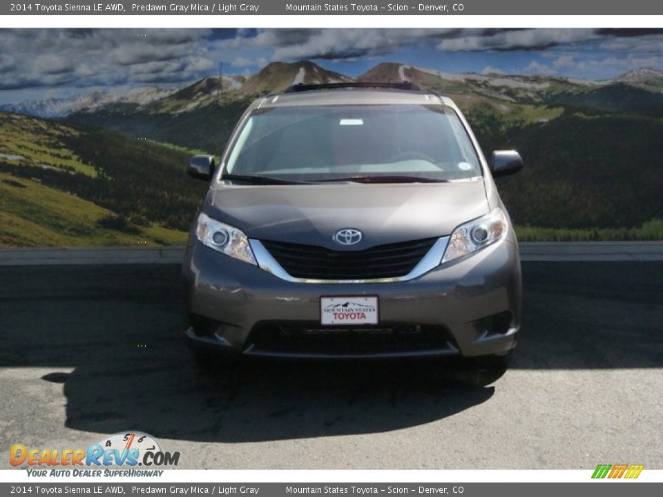 2014 Toyota Sienna LE AWD Predawn Gray Mica / Light Gray Photo #2