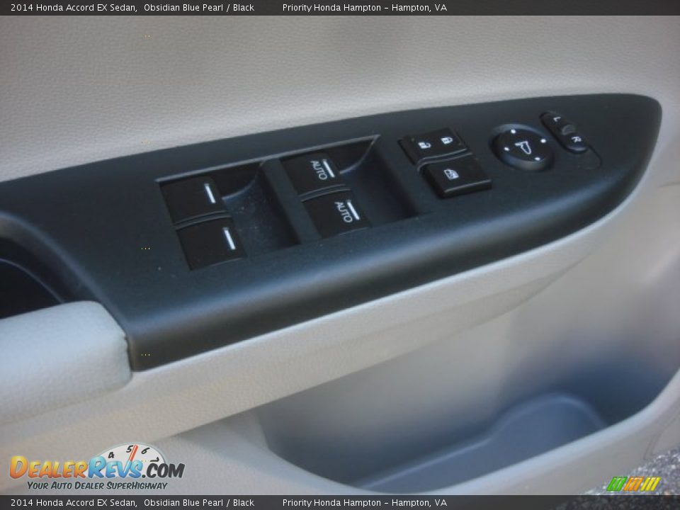 2014 Honda Accord EX Sedan Obsidian Blue Pearl / Black Photo #14