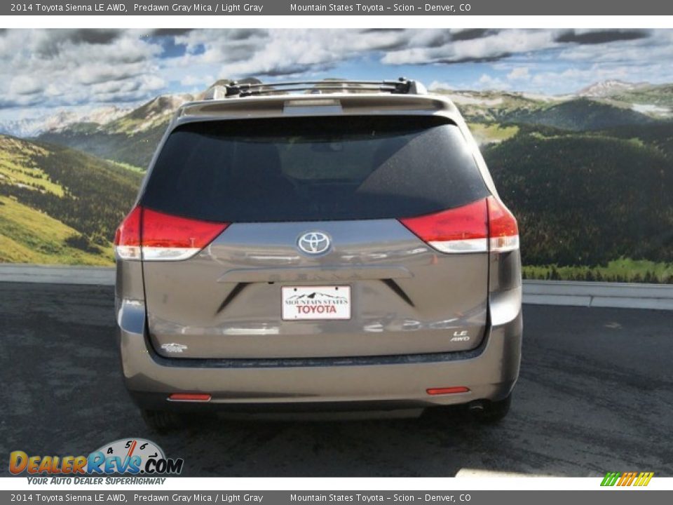 2014 Toyota Sienna LE AWD Predawn Gray Mica / Light Gray Photo #4