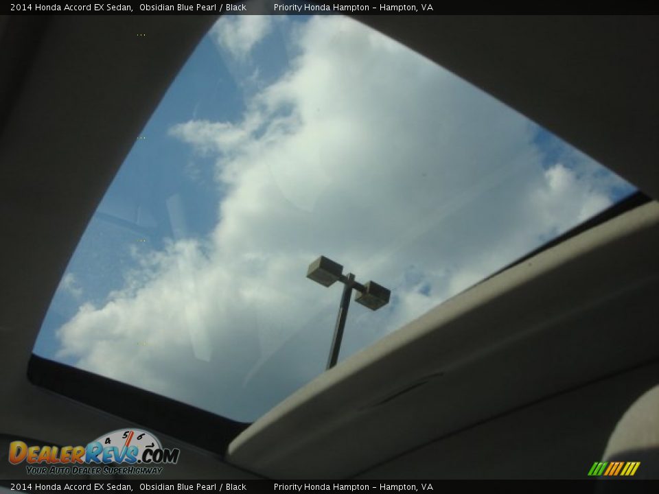 2014 Honda Accord EX Sedan Obsidian Blue Pearl / Black Photo #16